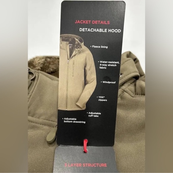 Kirkland Signature Men’s Water-Resistant Fleece Lined Softshell Jacket - Picture 1 of 4